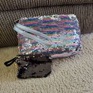 Imoshion usa pastel rainbow sequin clutch